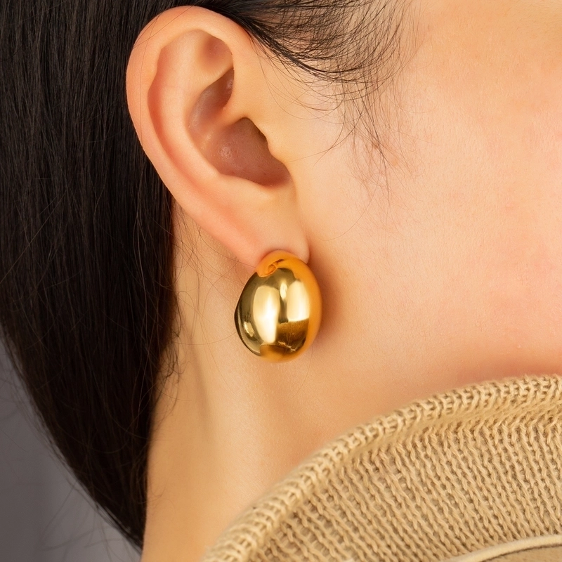 Amber Earrings Silver - Or'Aliya Bijoux