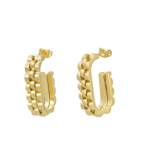 Brooke Earrings Gold - Or'Aliya Bijoux