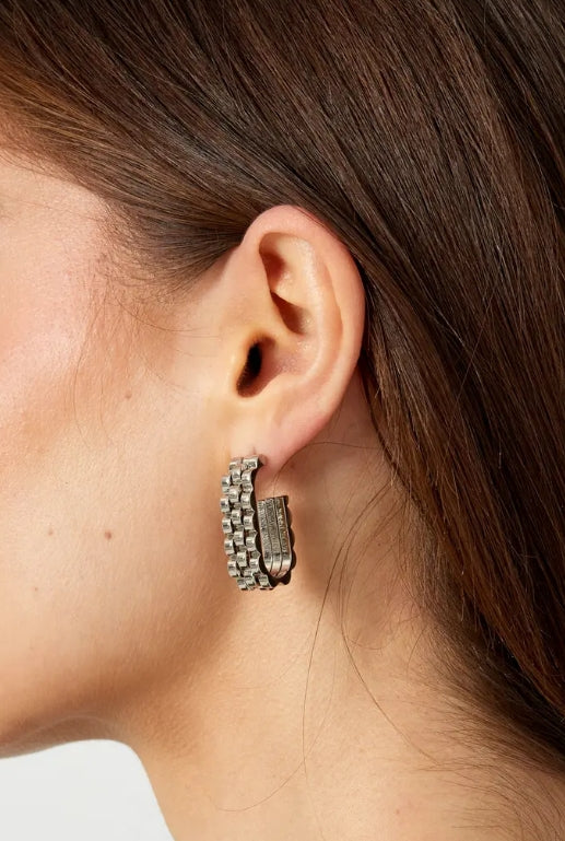 Brooke Earrings Silver - Or'Aliya Bijoux