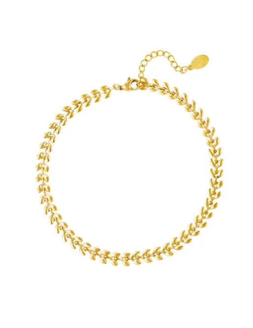 Maldiva Gold Ankle Bracelet - Or'Aliya Bijoux