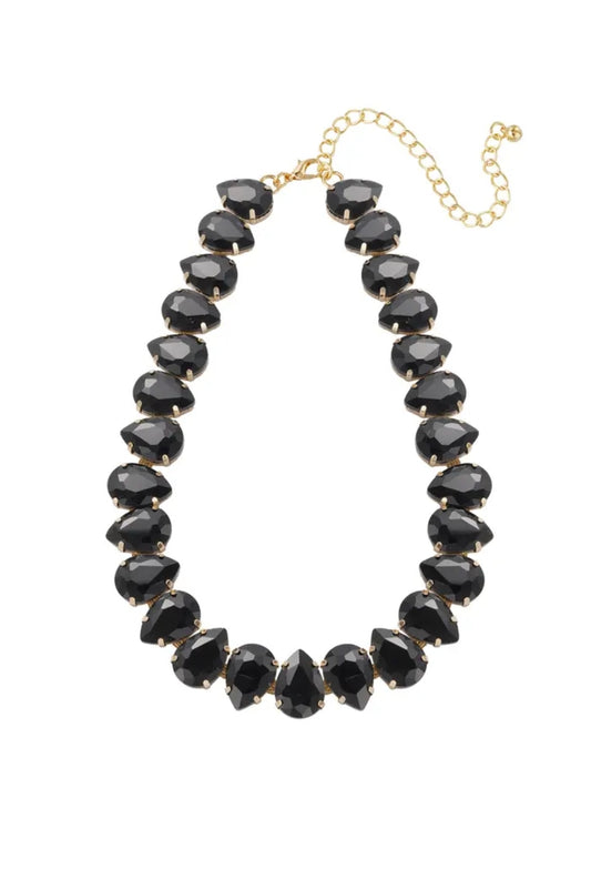 Ritz Necklace Black & Gold - Or'Aliya Bijoux