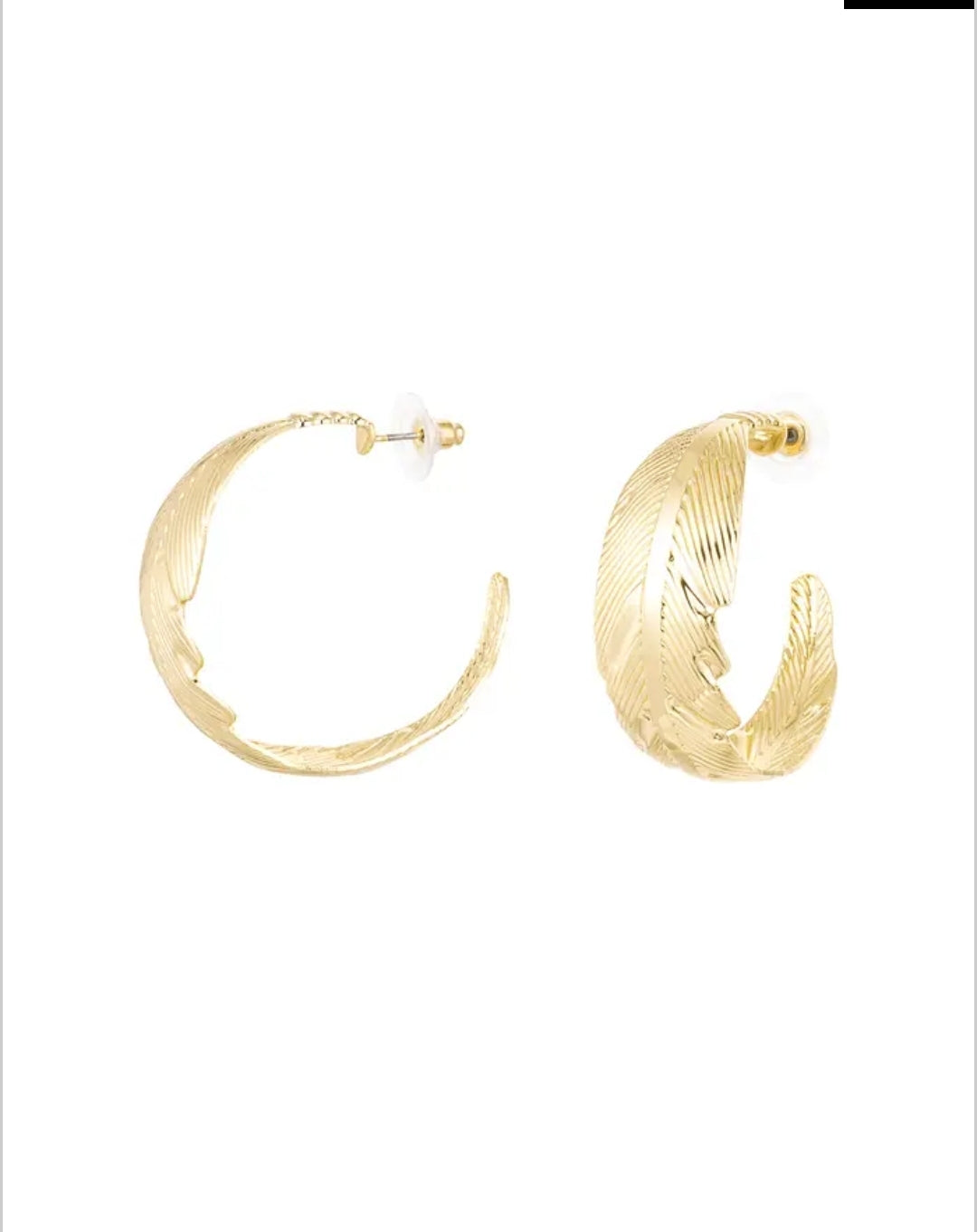 Donna Hoop Earrings Silver - Or'Aliya Bijoux