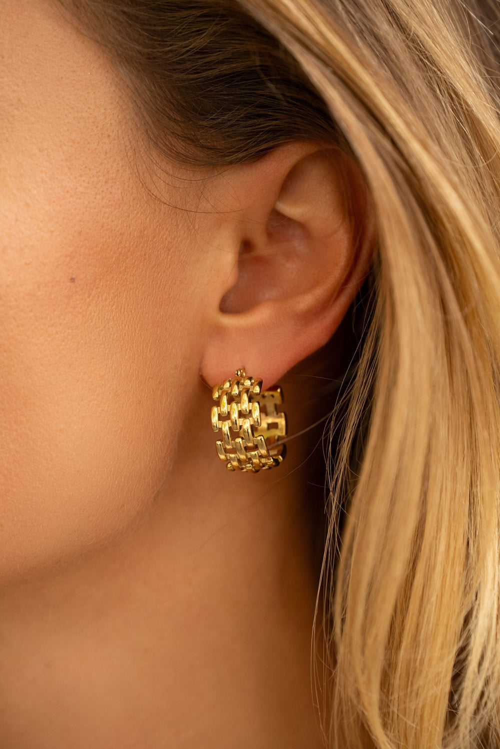 Aliyah Vintage Earrings Gold - Or'Aliya Bijoux