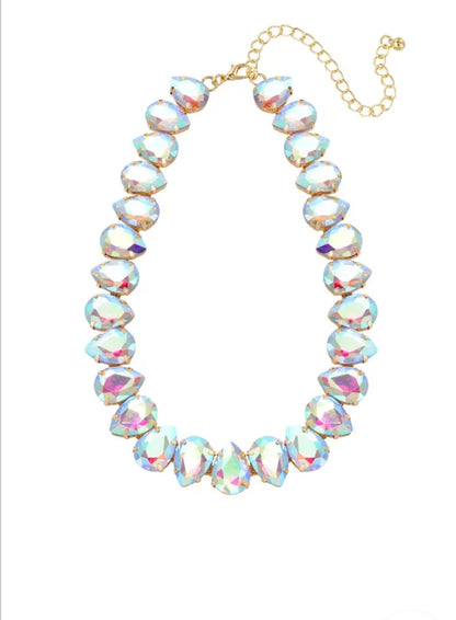 Ritz Necklace White & Gold - Or'Aliya Bijoux